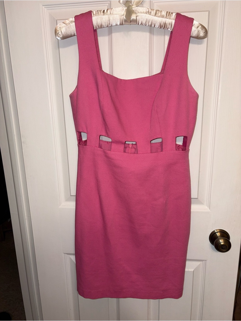 Laundry By Shelli Segal Pink Cutout Sheath Mini Dress